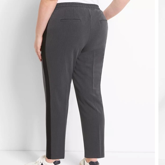 Grey/Black. Lane Bryant the perfect drape ankle mid rise - Picture 3 of 7